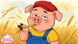 el cerdito que hizo su casa de paja