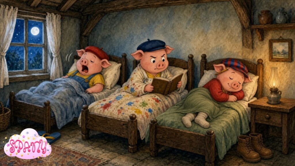 los tres cerditos Sam Tom Y Freddy
