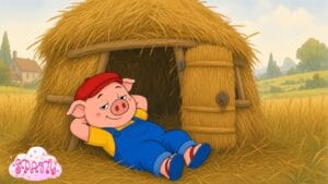 sam tenía prisa hizo su casa de paja
